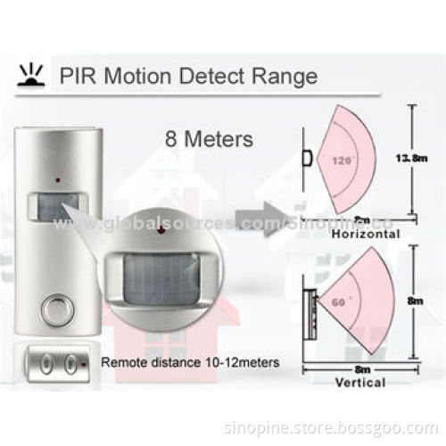 Remote-controlled PIR Motion Sensor Indoor Security Alarm